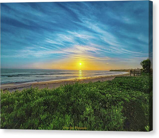 Breathtaking Pacific Beach Sunset - Canvas Print