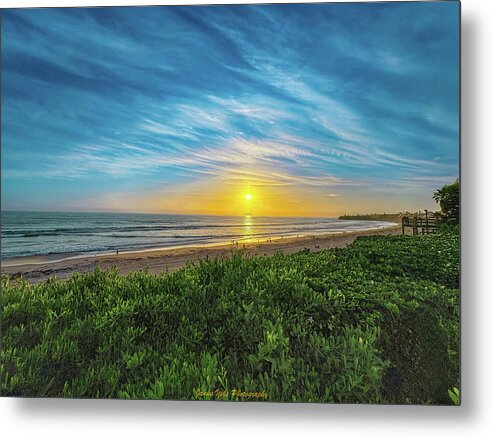Breathtaking Pacific Beach Sunset - Metal Print