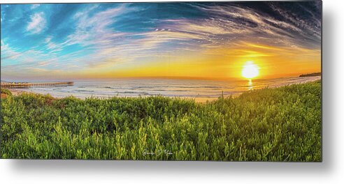 Pacific Beach Panorama - Metal Print