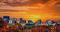 San Diego Skyline At Sunset (Balboa Park View) - Giclée Fine Art Print