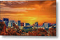 San Diego Skyline At Sunset - Fine Art Metal Print