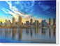 San Diego Skyline Sunset Fine Art Canvas Gallery Wrap