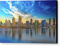 San Diego Skyline Sunset Fine Art Canvas Gallery Wrap