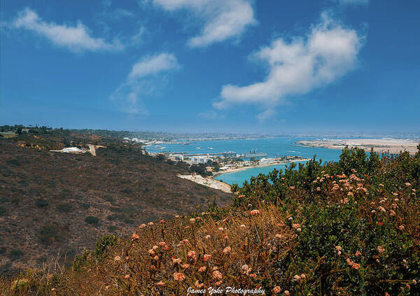 View of Point Loma Coastal Landscape Fine Art Print