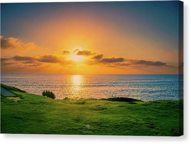 Golden Hour at the Wedding Bowl, La Jolla Canvas Print
