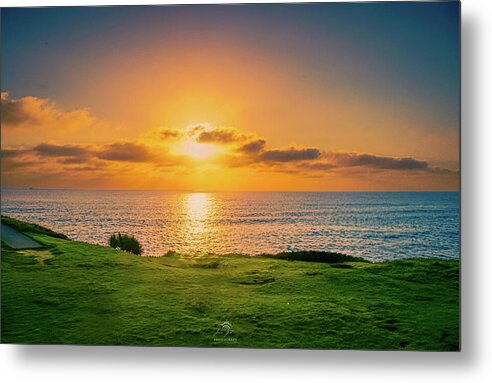 Golden Hour at the Wedding Bowl, La Jolla Metal Print